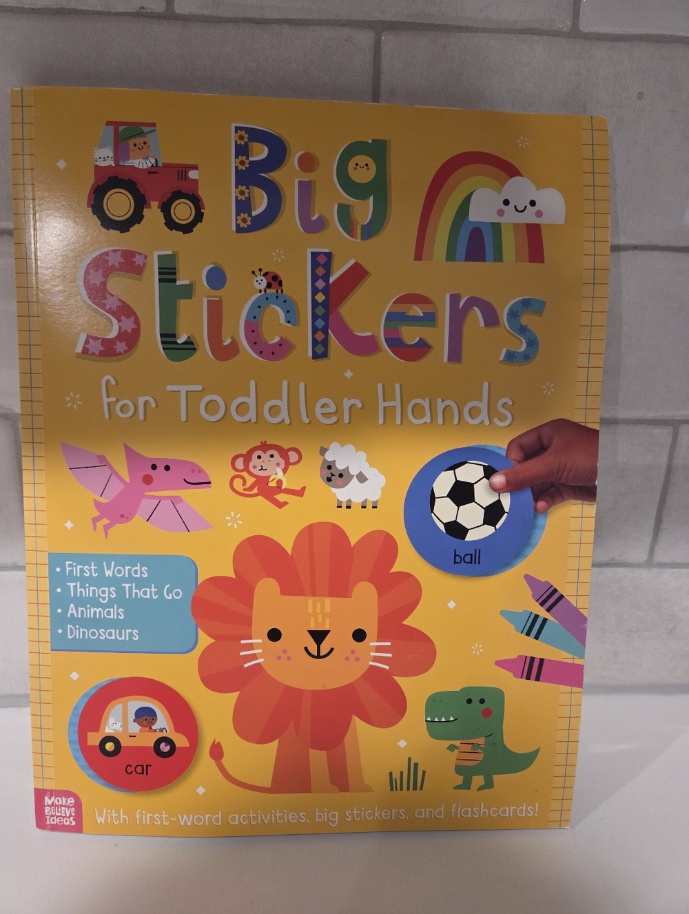 Big Stickers for Toddler Hands Educational Book Nwt